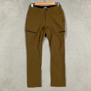 Off The Grid Trailblazer Pro Pants Mens 28x30 Brown Tapered Fit Stretch Outdoor
